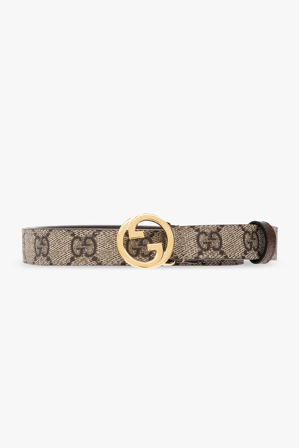 Gucci floral-print fringed-edge throw - Beige Belt in GG Supreme